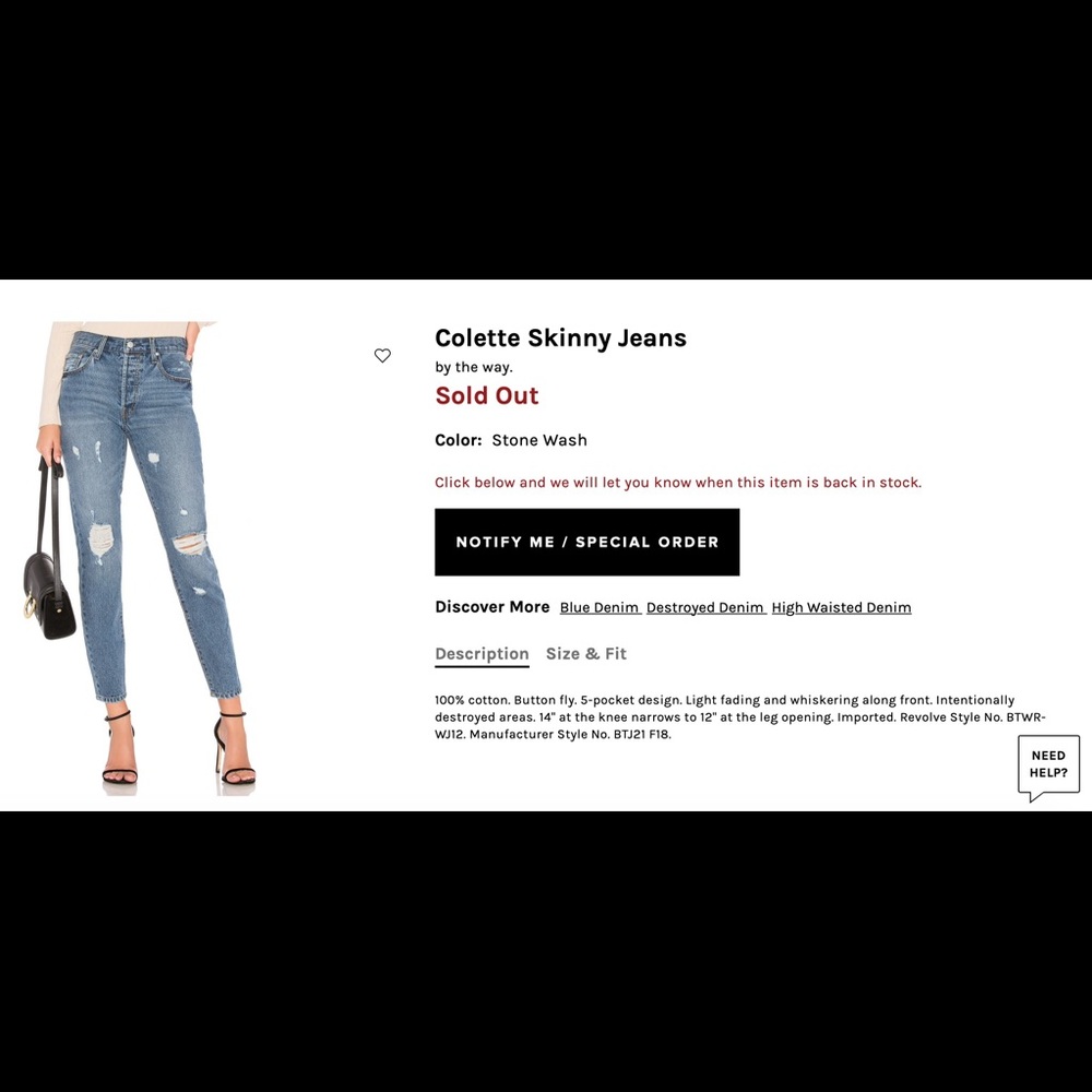 by the way. colette skinny jeans